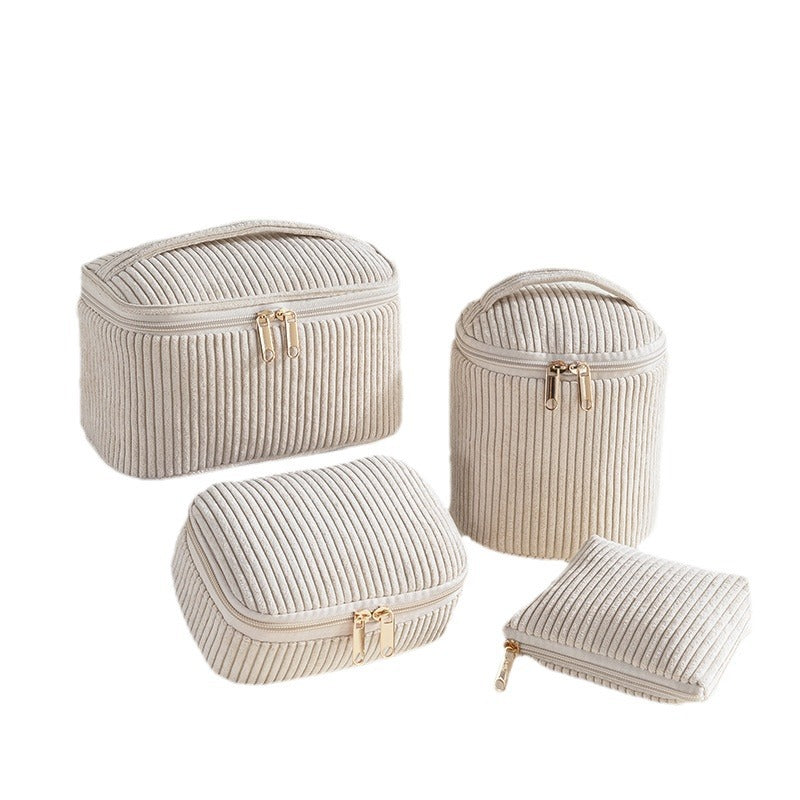 Flannelette Makeup Bag Travel Portable Four-piece Set