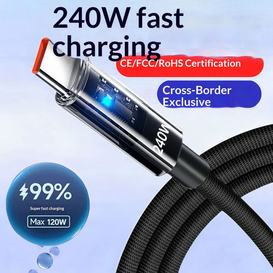 Exclusive For Foreign Trade 240W Fast-Charging Data Cable