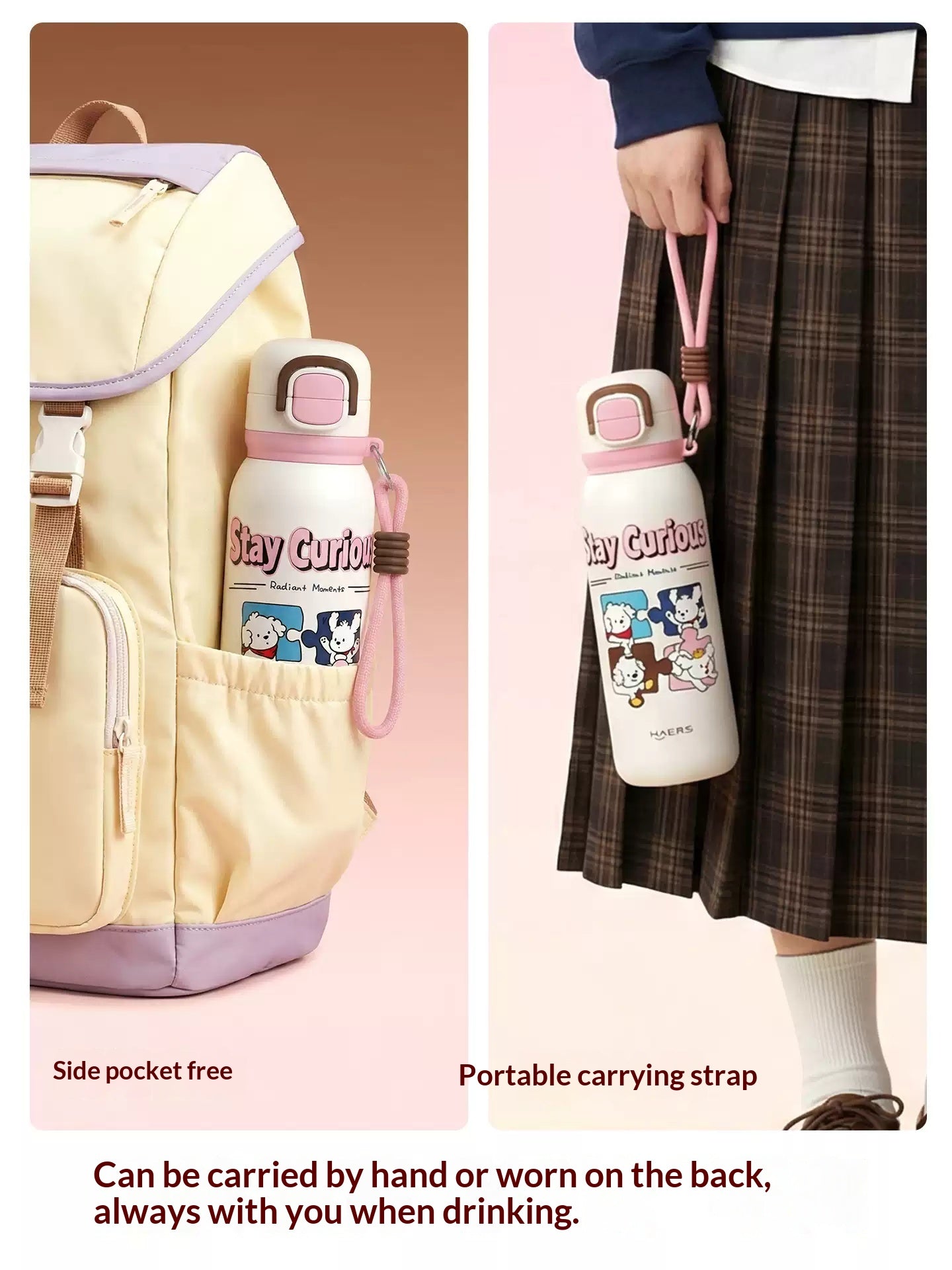 Childrens Insulated Portable Water BottleNew-style Gift For Boys