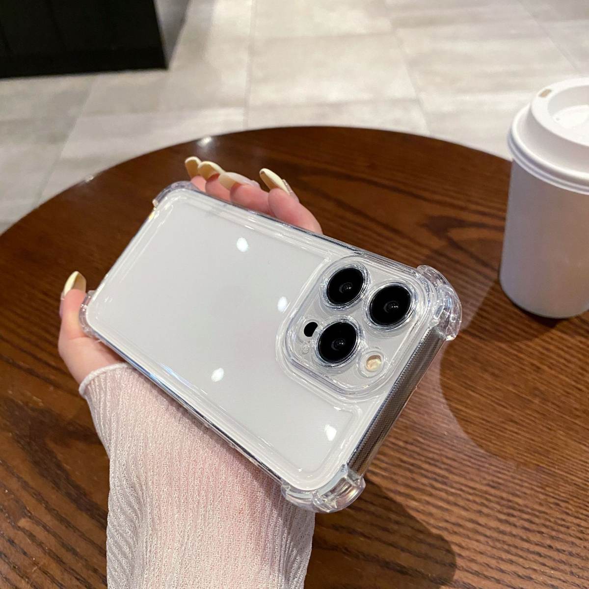 Applicable Transparent Mobile Phone Four-corner Drop-resistant Space Shell