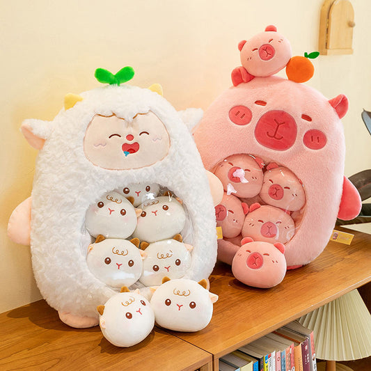 Cartoon Snack Bag Pillow Doll Plush Toys Doll Creative