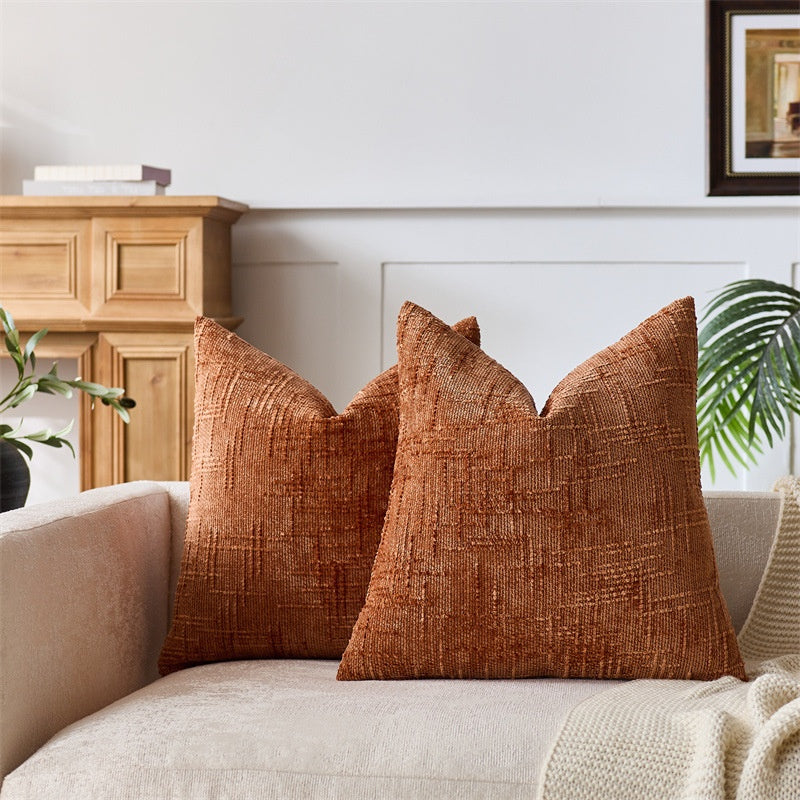 Bamboo-Section Chenille Home Throw Pillow