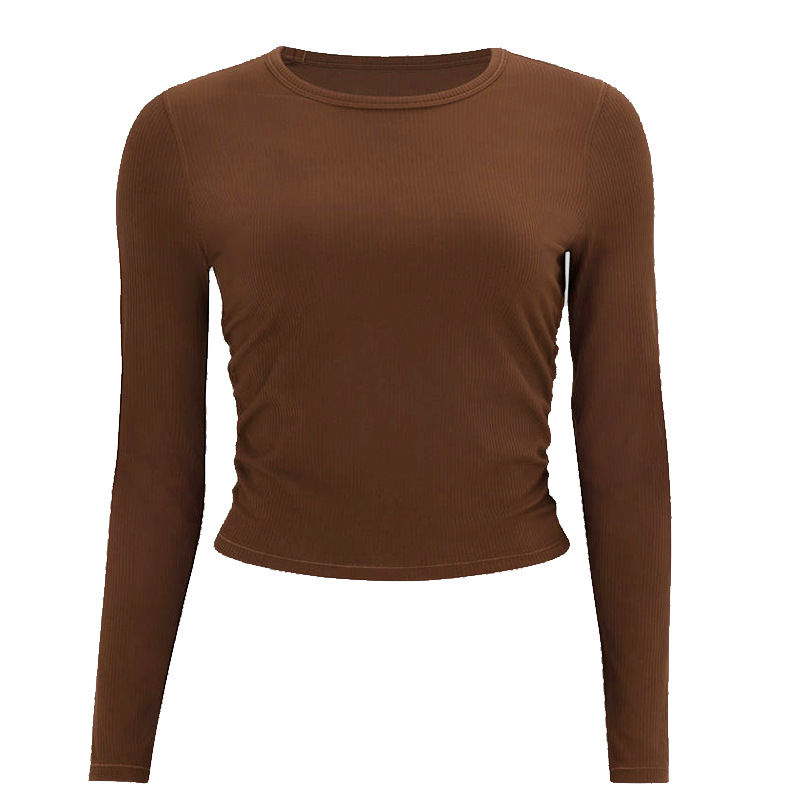 Pleated Yoga Long Sleeves On Both Sides