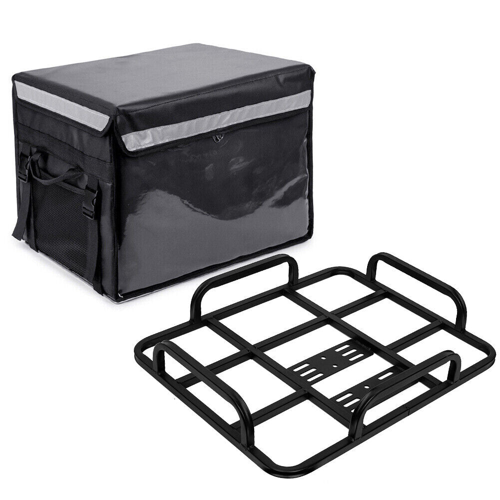 62L Food Delivery Bag  Rear Rack For Motorcycle Bike Food Delivery Drivers Kit