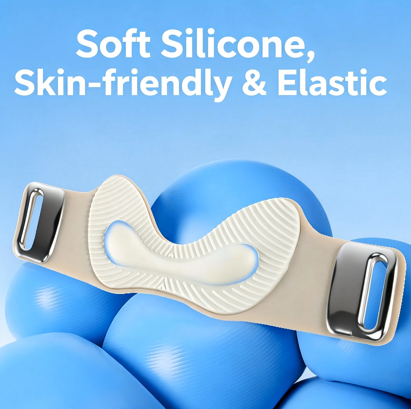 Silicone Patella Knee Strap With 3D Air Cushion, Adjustable Breathable Knee Support Brace For Running Fitness, Non-Slip Patellar Tendon Stabilizer Band For Meniscus Protection