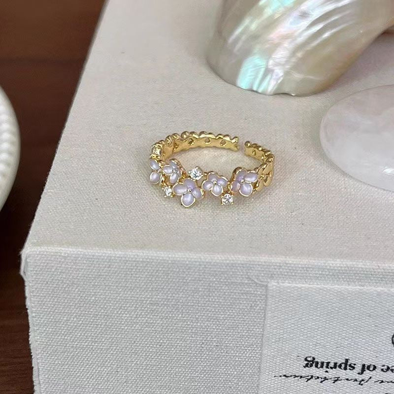 2026 New Luxury Fairy Butterfly Ring For Women, Korean Style Niche Unique Design Ring