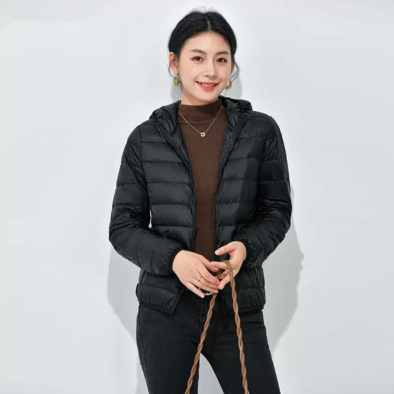 Simple And Short Korean Style Fashion Women's Down Jacket