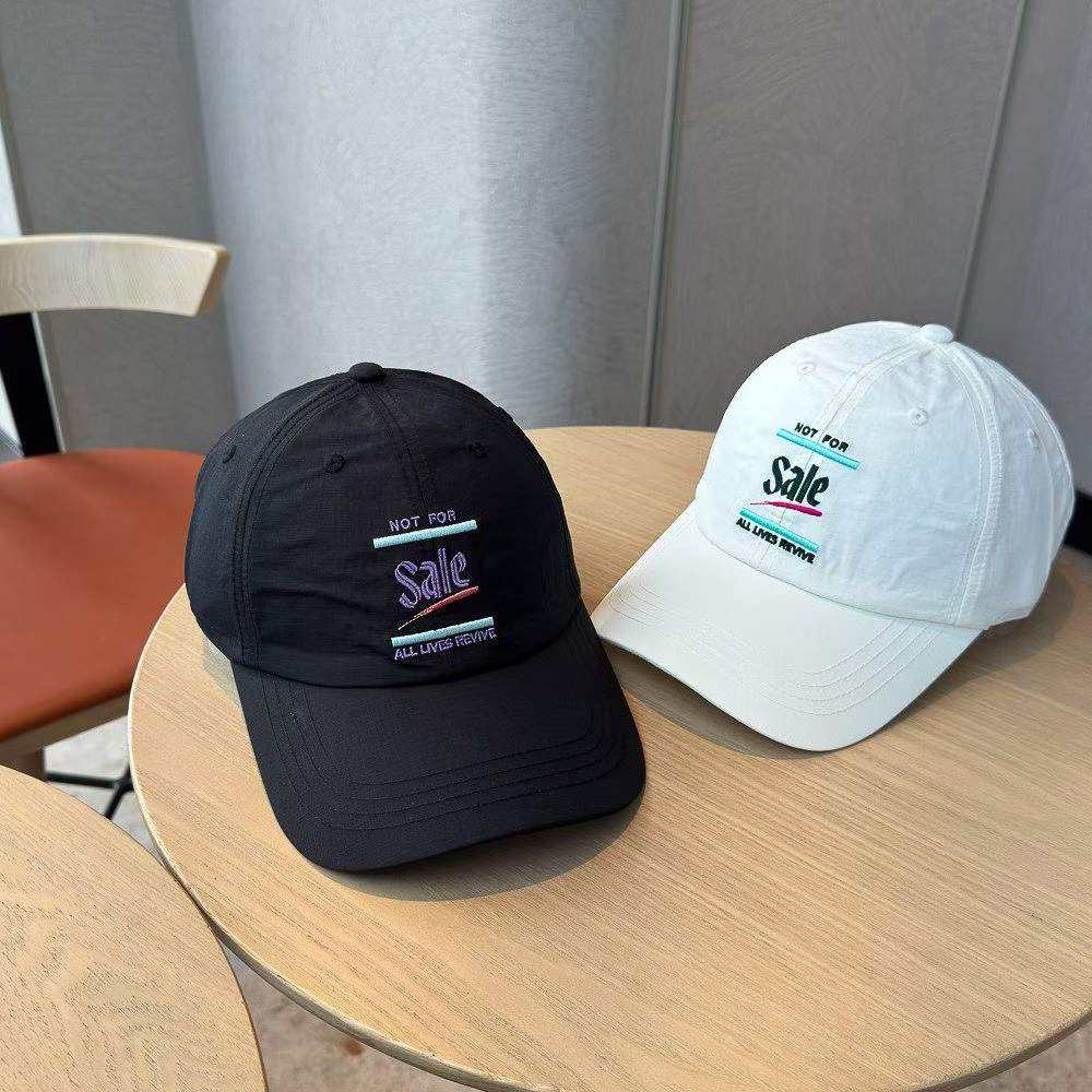 New Men's And Women's Embroidered Letter Lightweight Quick-drying Thin Baseball Cap For Outdoor Outings, Fashionable And Versatile Beanie Hat