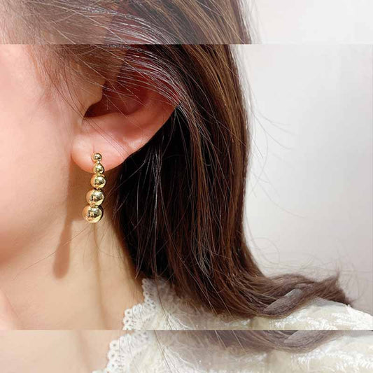 Ins Aesthetic Small Heart Gold Studs Trendy Niche Elegant Female Ear Accessories