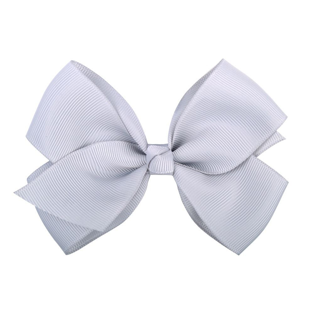 Bow Hair Accessories Headdress Solid Color Rib Ribbon