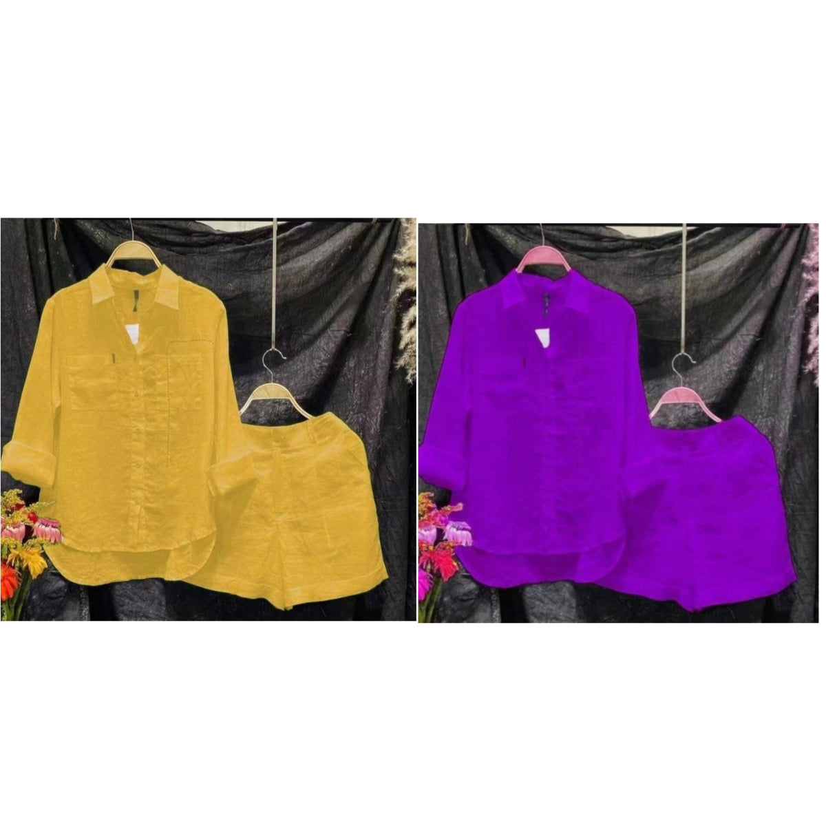 Fashion Solid Color Shirt Outfit