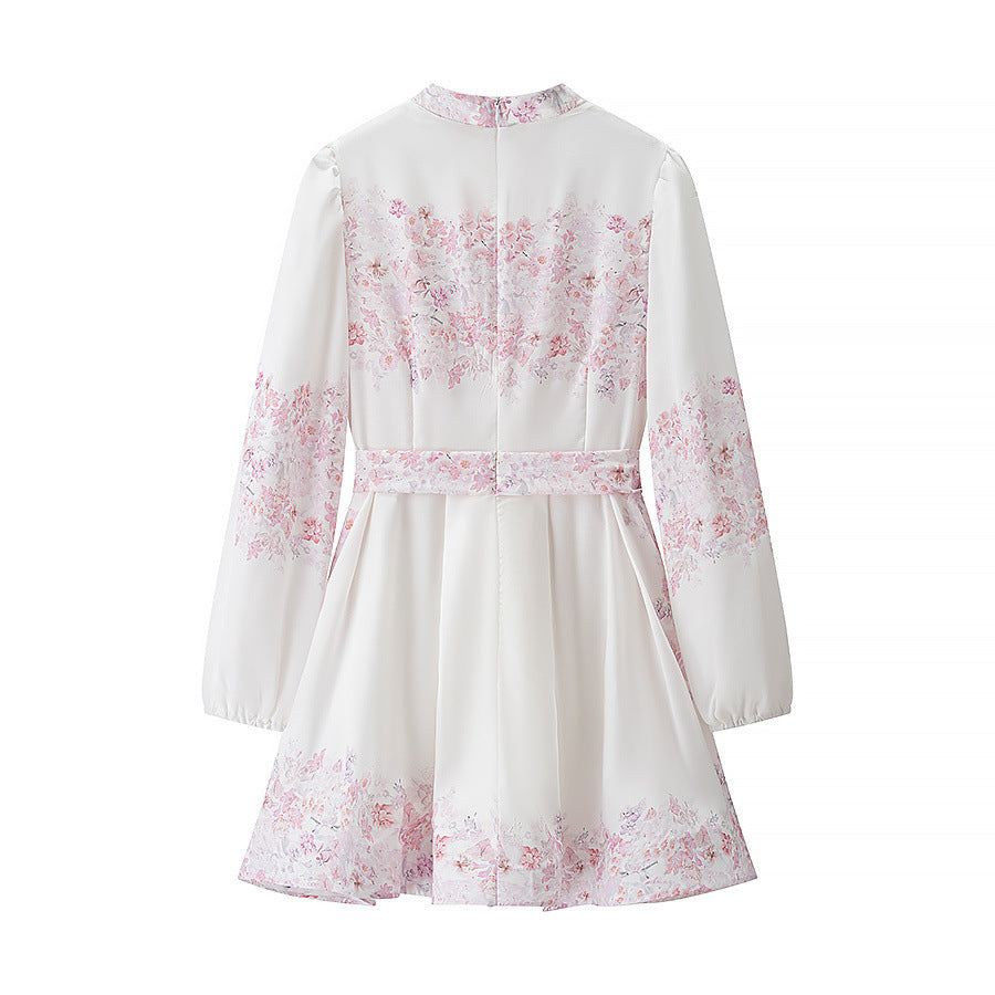 Spring New Arrival European And American-style Fashionable Minimalist Loose-fit Printed Dress