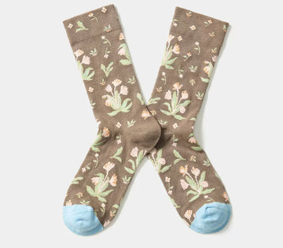 Personalized Oil Painting Ladies' Street Style Fashion Trend Cotton Socks