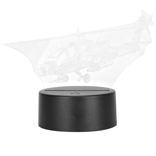 Night Light 3D Helicopter Acrylic Lamp With Touch Switch For Desk Decoration Gift