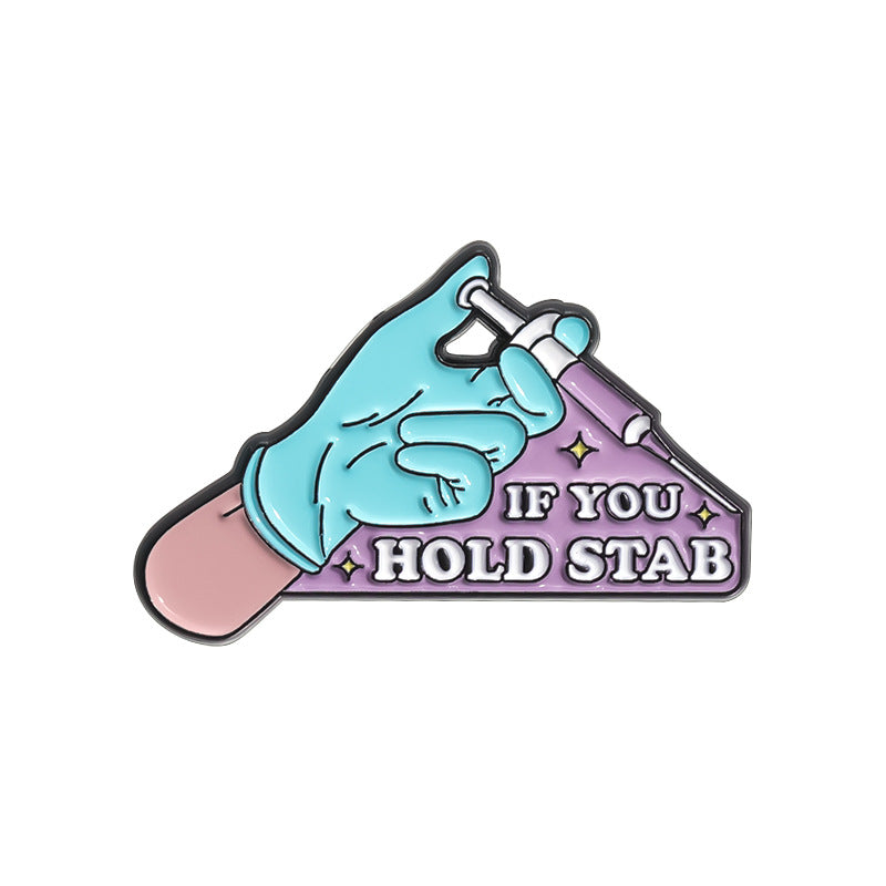 Baking Paint For Metal Badge Personality All-matching Badge Pin Accessories