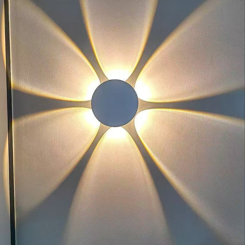Flower-shaped Charging Motion-sensor Remote-controlled Lamp