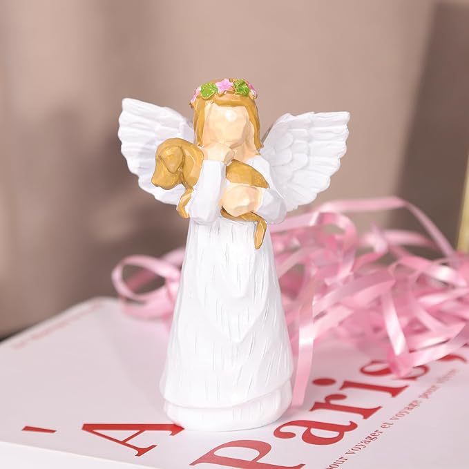 White-winged Angel Resin Craft Home Desk Ornament