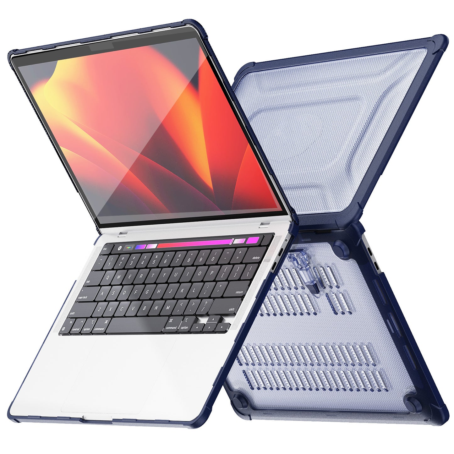 Air13 Laptop Case Transparent Frosted Cooling Bracket Anti-fall Shell