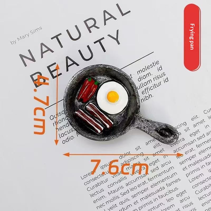 3D Food Toy Decorative Creative Magnetic Stickers