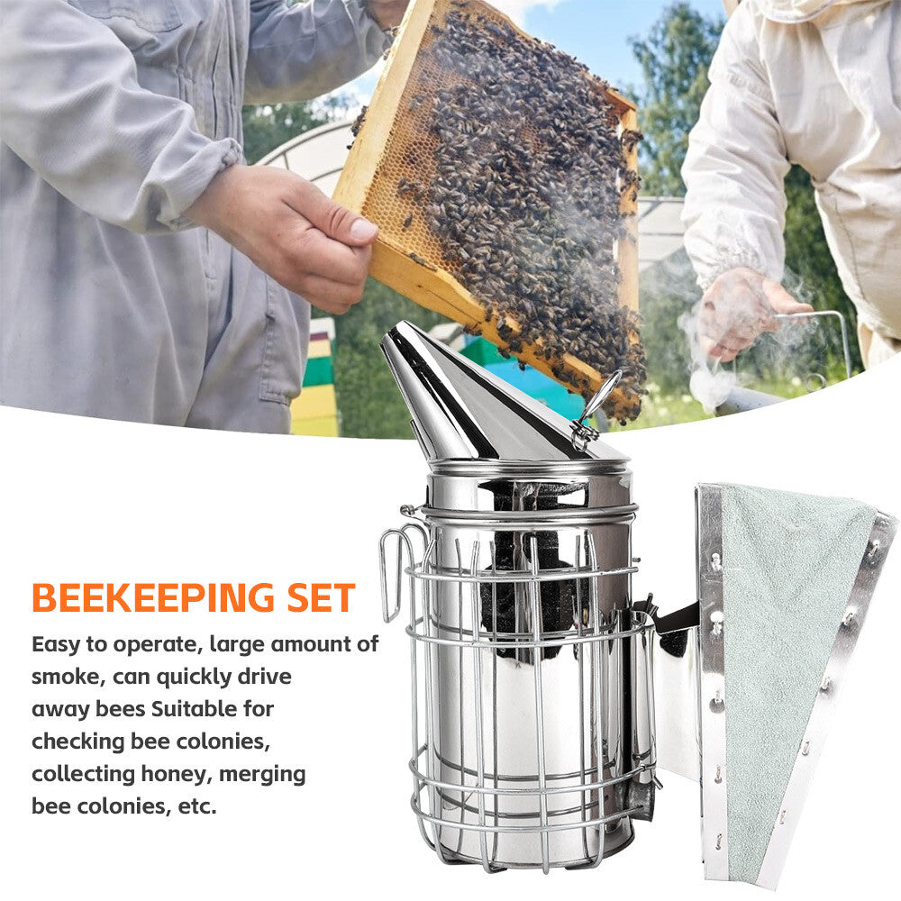 110 Beekeeping Equipment Tool Bee Smoker Brush Fork Hive Tool Bee Catcher Marker