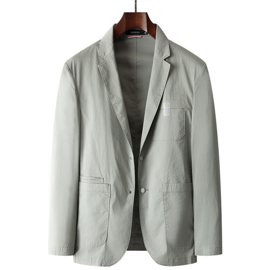Cotton-feel Slim-fit Korean-style Business-casual Suit Jacket