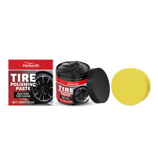 HOMONTH Tire Polishing Compound, Car Tire Retreading Compound, Tire Maintenance And Crack Prevention Portable Polishing And Care Compound