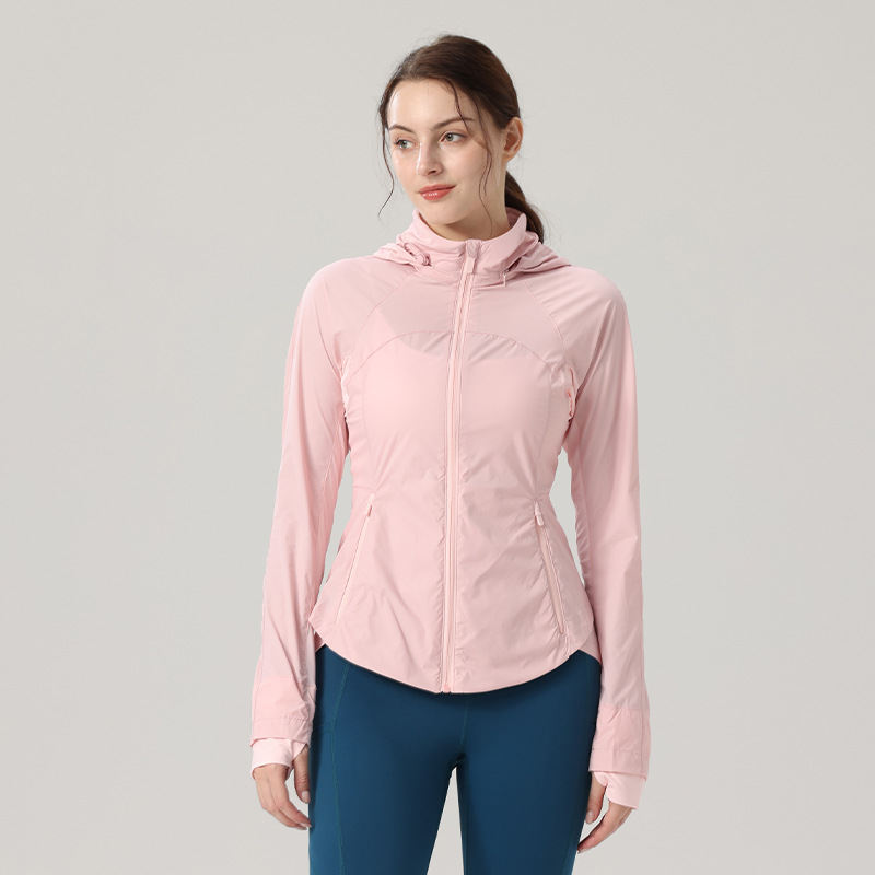 Womens Outdoor Windproof Sports Top Yoga Jacket