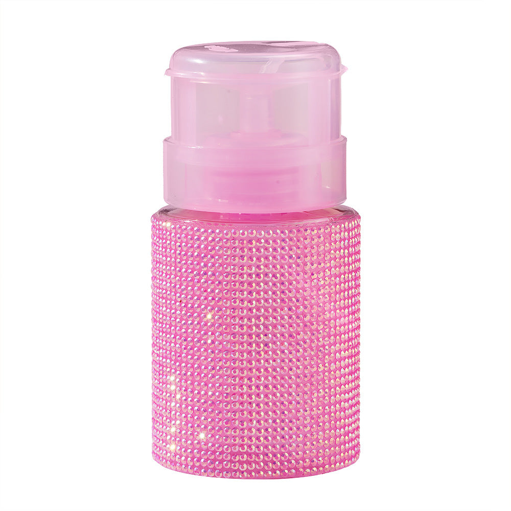 Full Diamond Press Makeup Removal Bottle Empty