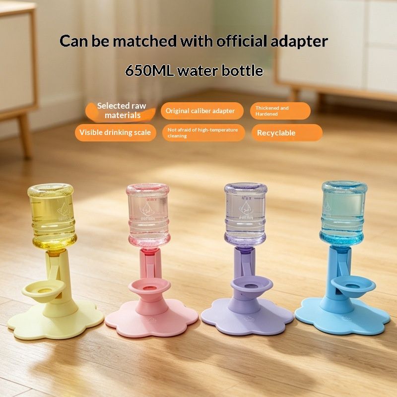 Gravity Based Pet Water Drinking Machine Stable Wide Base Leak Proof For Multi Cat Family Short Distance Travel