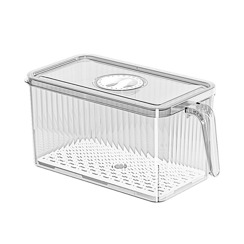 Transparent Food-grade Drainable Refrigerator Storage Container