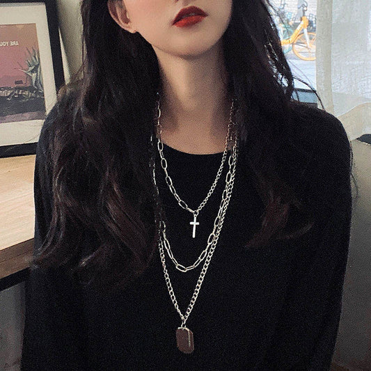 Accessories Multi-layer Twin Sweater Chain Hip Hop