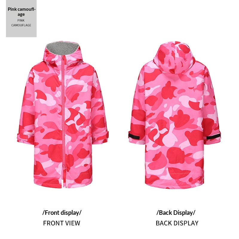 Outdoor Thermal Jacket Swimming Training Bathrobe