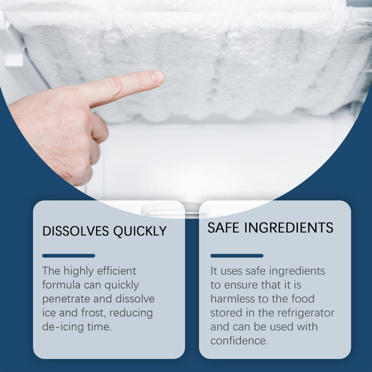 Jue-Fish Cross-border Refrigerator Snow Melting And De-icing Agent, Refrigerator Defrosting, Cold Storage, Household Snow Melting, De-icing, Stain Cleaning Agent