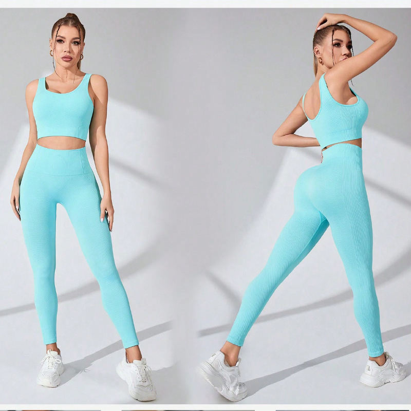 Exercise Yoga Clothes Suit Quick-drying Lightweight Breathable High Elastic Running Fitness Sportswear