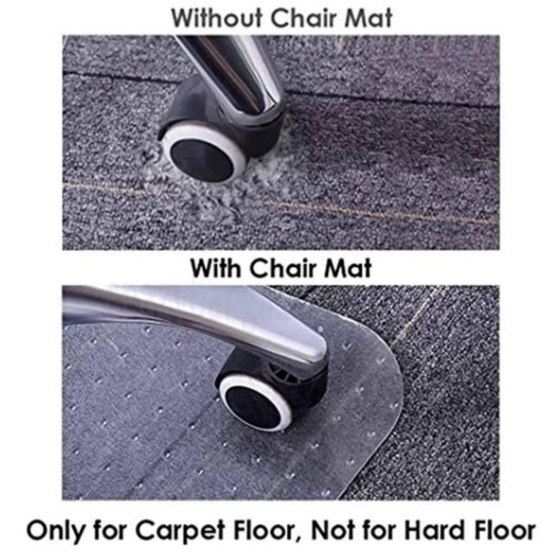 121x91 Chair Mat Carpet Floor Protectors PVC Home Office Room Computer Work Mats