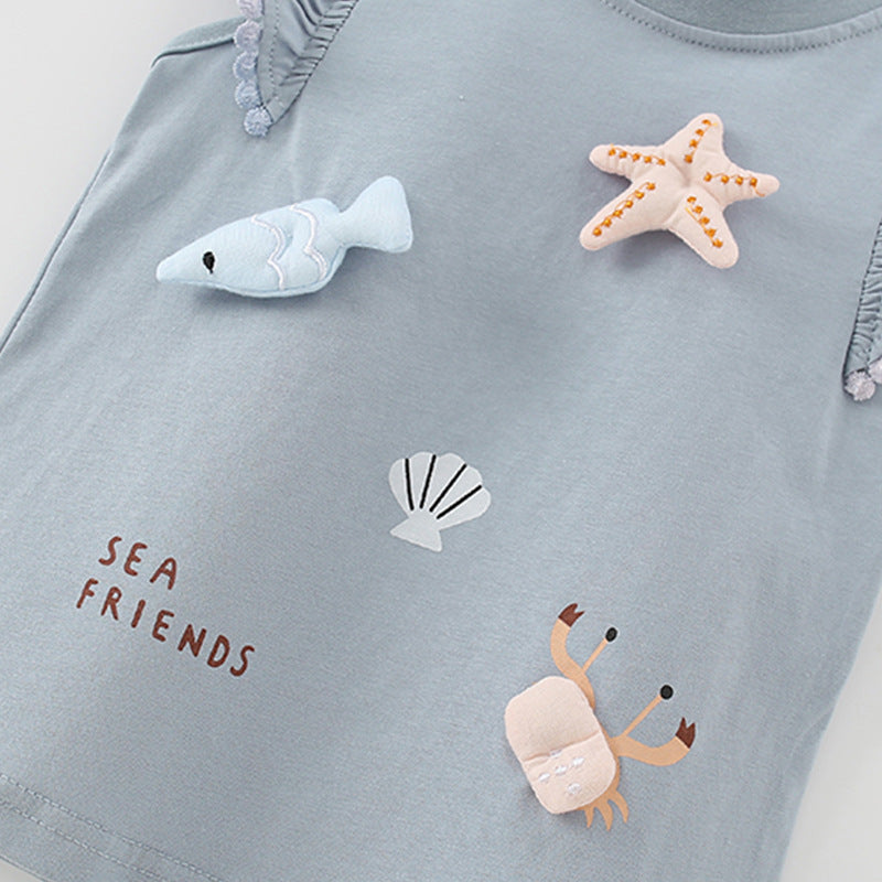 Girls T-shirt Summer New Arrival Top