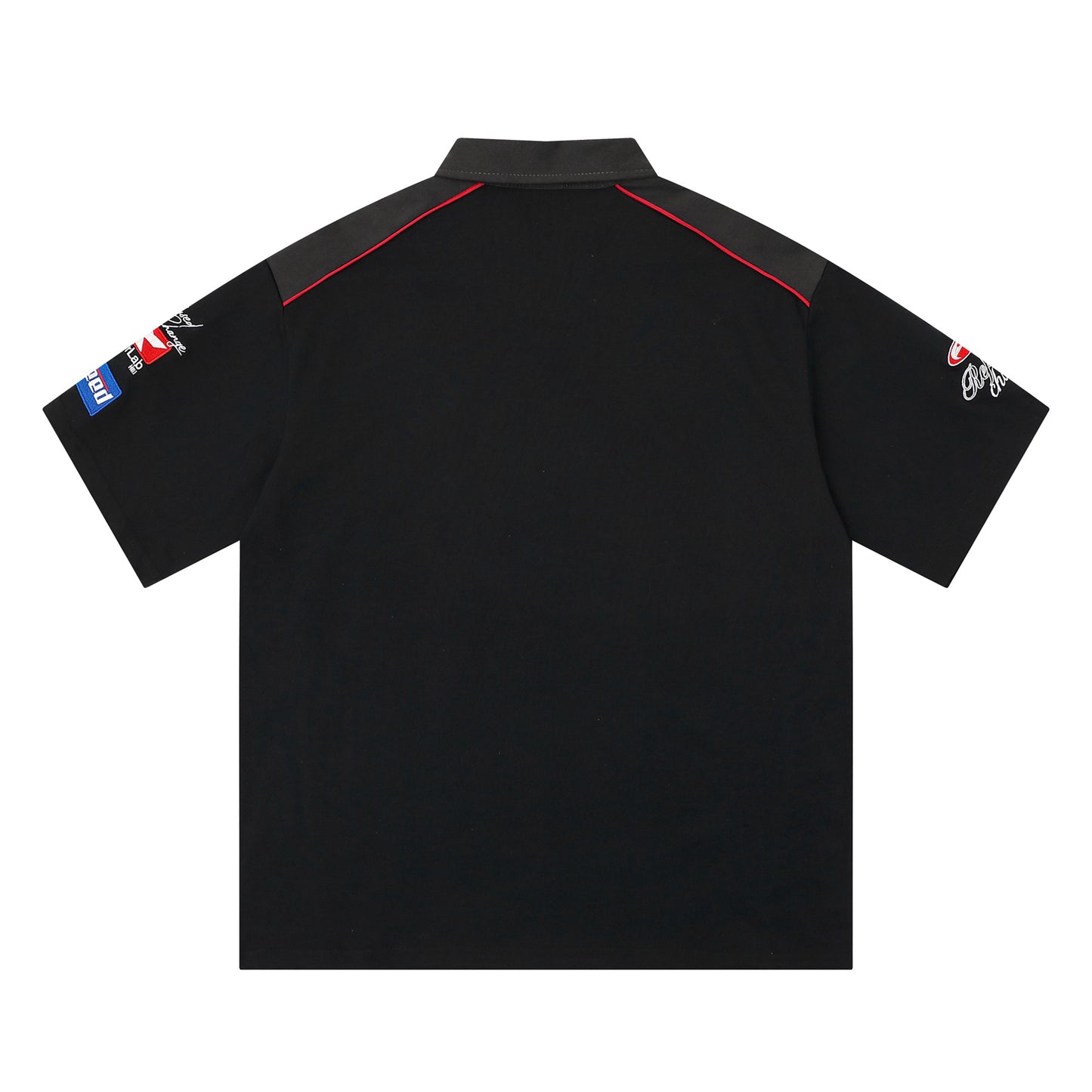 American Retro Fashion Racing Letter Lapel Embroidery Niche