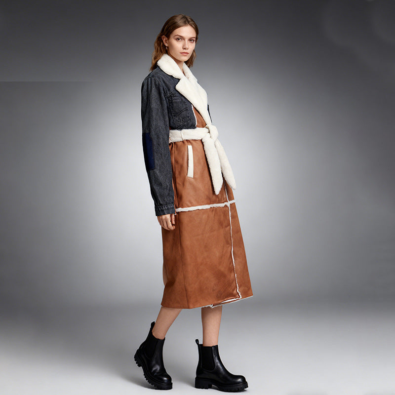 Korean-style Chic Relaxed-fit Casual Multicolor Coat