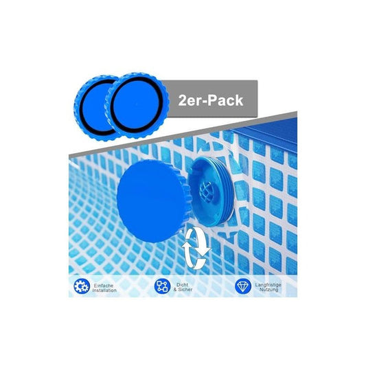 Pool Inlet Nozzle Set Of 2 – Replacement Inlet Nozzles For Above-Ground Pools & Frame Pools – Interchangeable Water Inlet Nozzles For Pool Maintenance – Summer Accessories