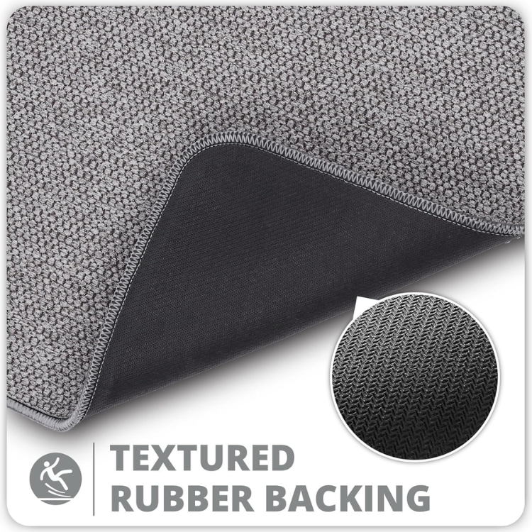 Bath Mat,Ultra Thin Bathroom Rugs,Rubber Bath Mats For Bathroom,No Slip Bath Rugs,Quick Dry,Machine Washable,Low Pile,Absorbent,Shower Outside,Sink,Home Decor Accessories.Grey,