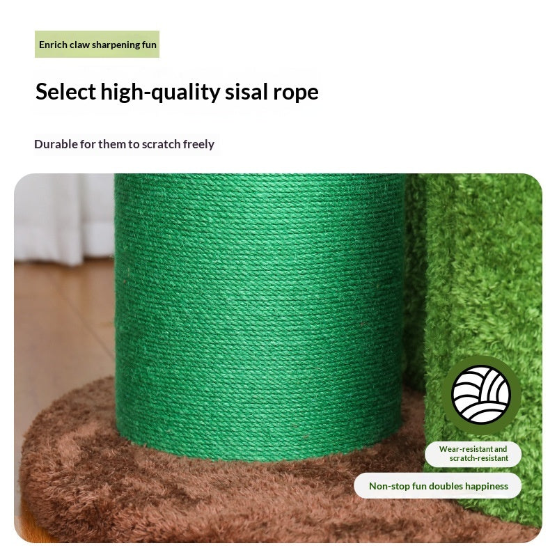 Solid Wood Home Furniture Integrated Cat Scratcher