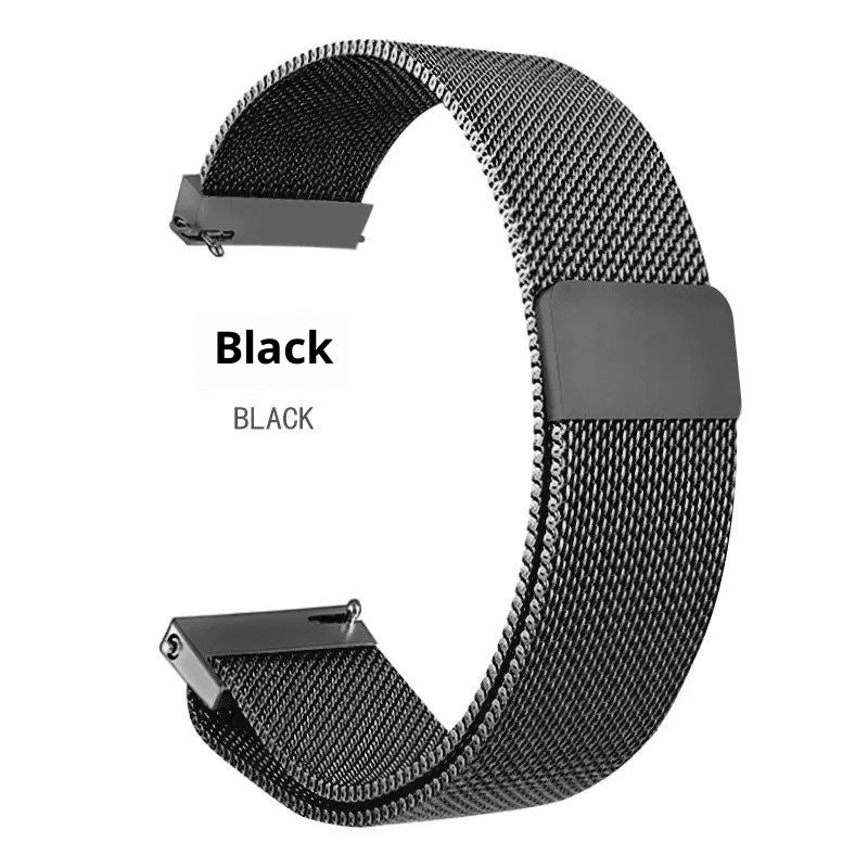 Smart Watch Flat Head Style Milan Strap Garmin Convex Head Universal Metal Strap