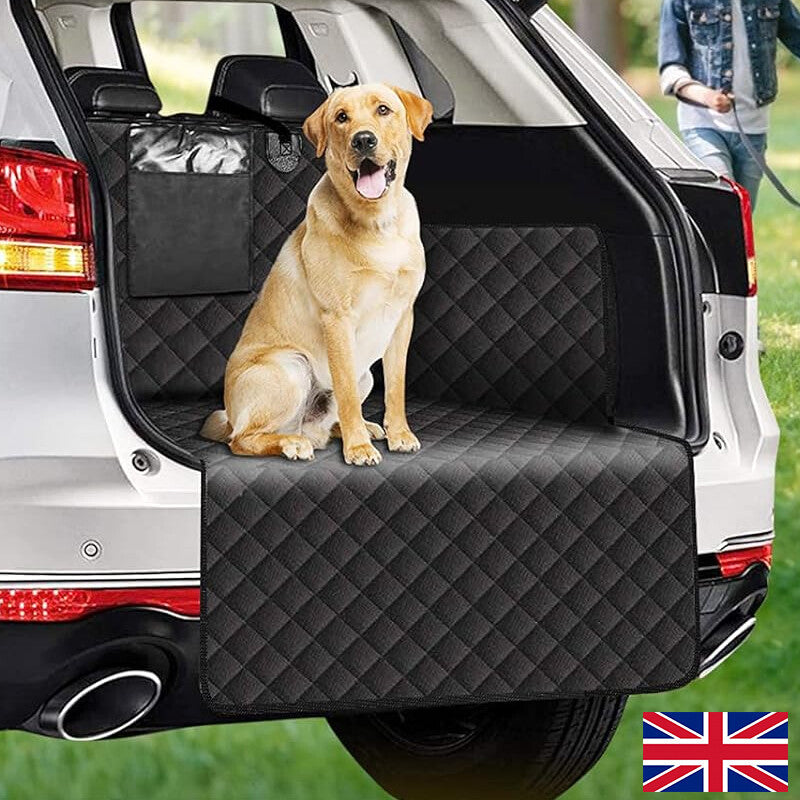 Premium Heavy Duty Quilted Car Boot Liner Trunk Pet Dogs Protector Retuned Set