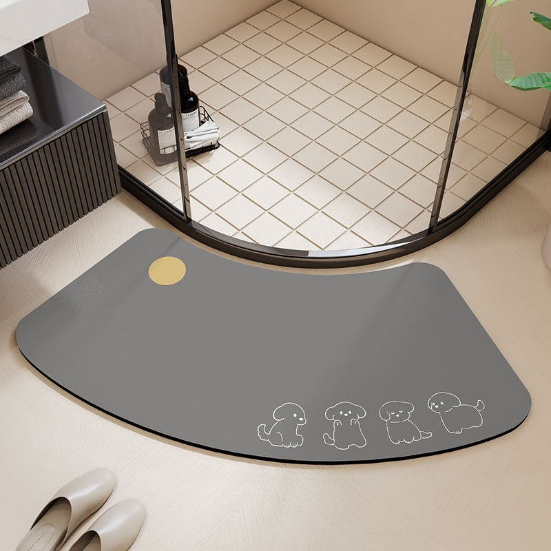 Diatomaceous Water-absorbing Bath Mat For The Toilet And Shower