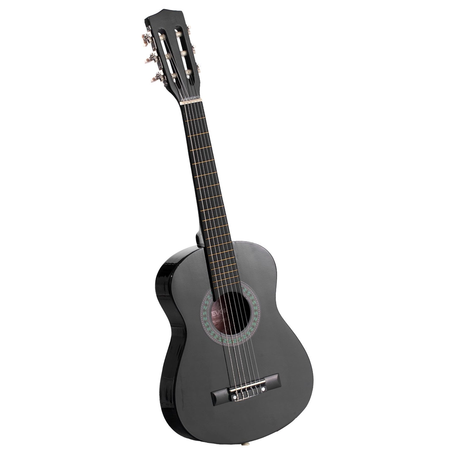 Classical Guitar, 30 Inch, Wood Classical Guitar Starter Kit For Beginners, With Nylon Strings, Gig Bag, Strap, Tuner, Extra Strings, Picks, Capo, Basswood, For Kids Girls Boys Students, Black