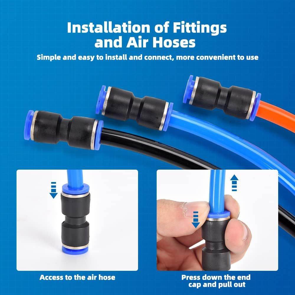 40-piece Straight-through Quick Pneumatic Connector Accessories Assembly