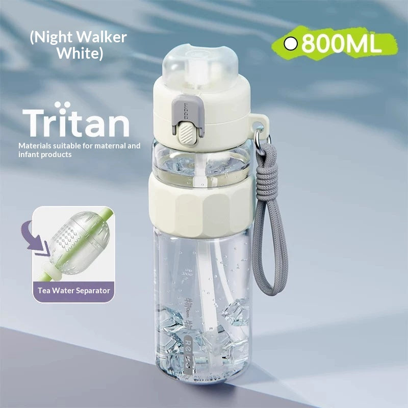 Summer Outdoor Mens Water Bottle With Straw