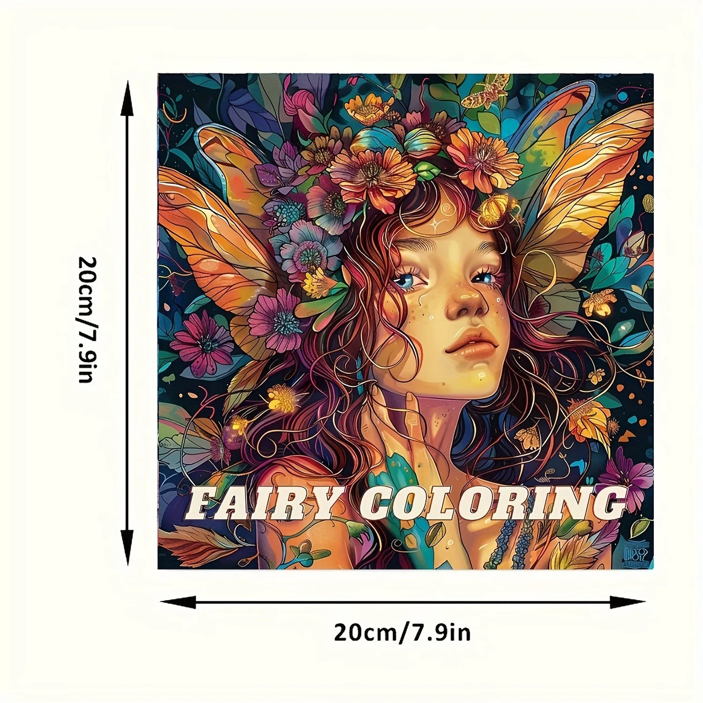 28 Pages Fairy Coloring Book Coloring Book For Adult Stress Reduction Colouring Book Valentine's Day Gifting, Birthday Party Gift, Drawing Supplies, Christmas Gift, Back To School Supplies