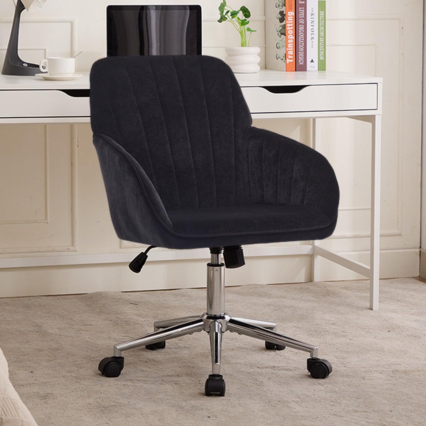 TY Adjustable Office Chair, Home Bedroom, Ergonomic Swivel Chair, Backrest Seat, Comfortable For Long Sitting