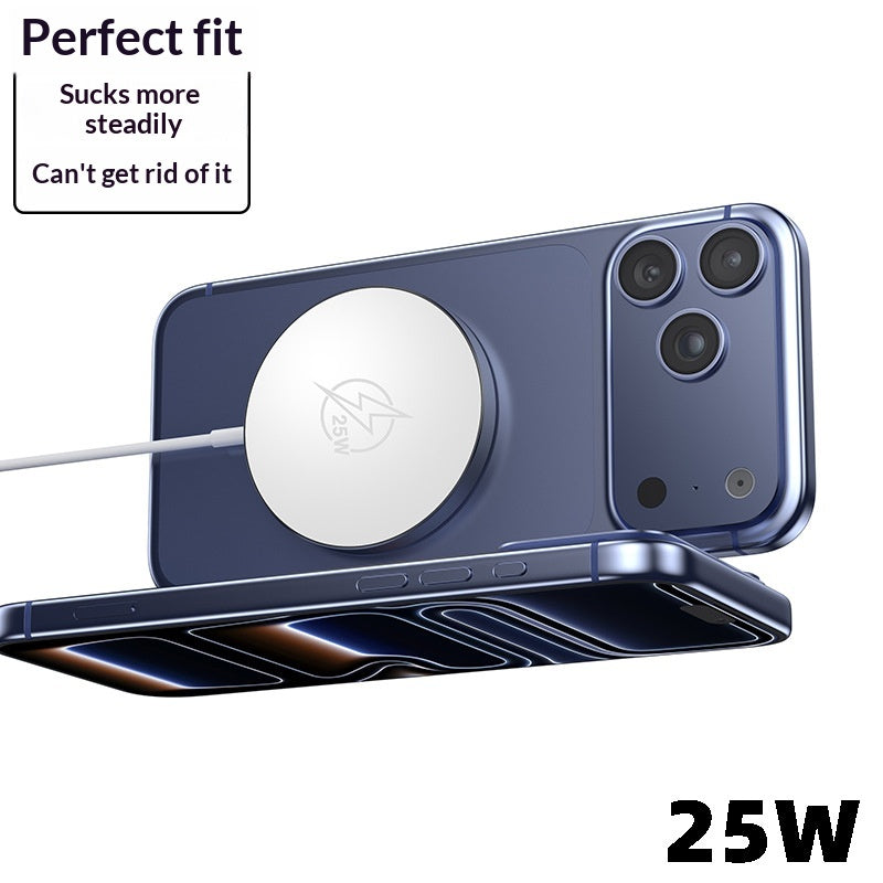 25W Magnetic Wireless Charger Made Of Metal Ideal For Wireless Charging Of Mobile Phones